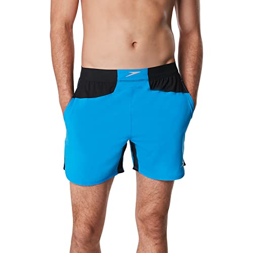 Speedo Bañador de Longitud Corta Fitness Entrenamiento Ajustados para Hombre, Brilliant Blue, L para Mujer