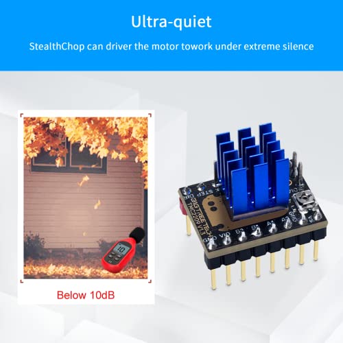 Bigtreetech Tmc2209 V1.3 Uart Stepper Motor Driver Stepstick Silent Driver With Heatsink For Skr 3/Skr 2/Octopus V1.1/Skr V1.4 Turbo/Skr V1.3 3D Printer Motherboards (Pack Of 5Pcs) #TOP1