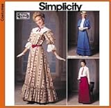 Simplicity 9723 19th Century Dress Patterns - Size HH (6, 8, 10, 12)