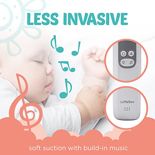 Littletora Baby Nasal Aspirator - Rechargeable Electric Nose Sucker Baby Nose Cleaner - Toddlers Booger Mucus Sucker - Baby Vac Nasal Aspirator - Infant Booger Suction Removal Device #TOP2