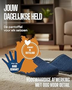 Dames leren pantoffels met schapenwol Erika, blauw