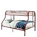 HOMES: Inside + Out Genveo Bunk bed Twin/Full Red