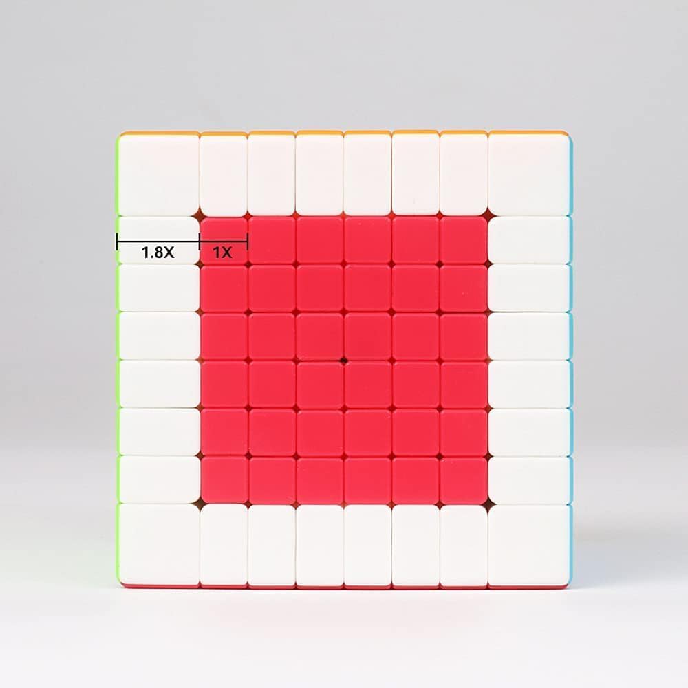 QY Toys Speed Cube 8x8 Stickerless 70mm, Puzzle Cube 8x8x8