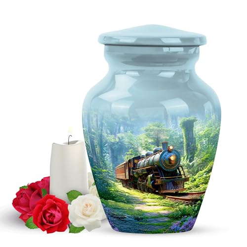 Yatskia Train Small Memorial Keepsake Urns