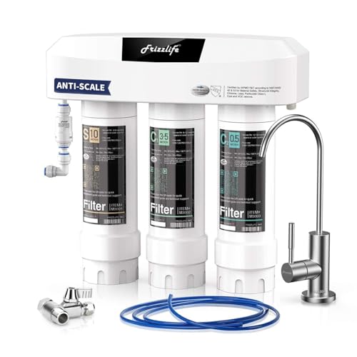 Frizzlife SP99-NEW, sistema di filtrazione dell'acqua sottolavello con rubinetto in