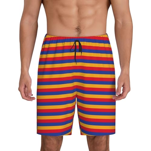 Pyjama court drapeau Arménie homme au tissu respirant et léger pour des nuits fraîches