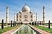 Taj Mahal Agra Uttar Prades India Palace White Marble Mausoleum Monument Poster 36x24