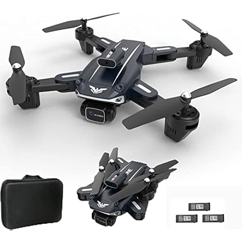 AIROKA H109 RC Drone with 4K HD Camera, Three-sided Obstacle Avoidance Remote Control Quadcopter Optical Flow Fixed High Aerobatic Rollover Fold Toys,One Key Start Speed Adjustment,360° circle fly at Cover