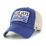 '47 MLB Four Stroke Mesh Trucker Clean Up Adjustable Hat, Adult One Size Fits All (Toronto Blue Jays)
