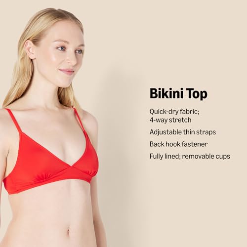 Amazon Essentials Women's Light-Support Classic Bikini Swimsuit Top2