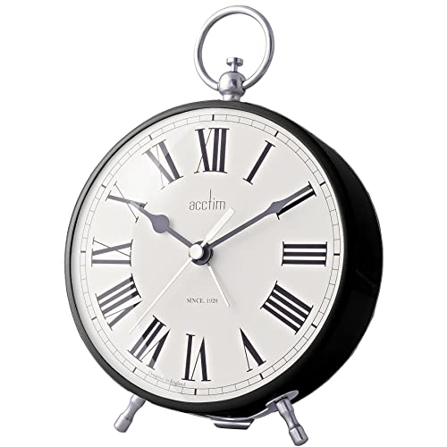 Acctim Harris Horloge gousset d'alarme Noir 17,5 cm de haut x 12,5 cm de large
