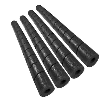 SnakeWrap Foam Protection Wrap – 4 Pack Multi-Purpose Cushioning- Wrap Any Shape - no Adhesive or Glue Black