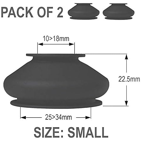 Advantage Auto Parts Ball Joint Dust Covers - Small (Pack Of 2) - Neoprene Car Boot Cover For Wide Range Of Vehicles Cover