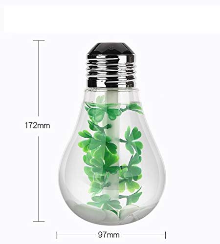 Bulb Humidifier,Desktop Usb Powered Color Changing Cool Ultrasonic Mist Bulb Humidifiers-470Ml Capacity-7 Color Led Nightlight For Your Home, Office, Bedroom, Baby Room #TOP4