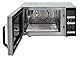 SHARP R-860S Mikrowelle mit Grill & Heißluft – 25 L, 900 W, 6 Automatikprogramme, Flat Table, LCD-Display, Inkl. Crisper-Blech & Rost, Kindersicherung, Pizza-Funktion, Silber/Schwarz