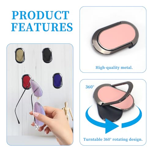 Realand Sonnenbrillen-Organizer, zum Aufhängen, Sonnenbrillen-Organizer, Brillenhalter für Sonnenbrillen-Display, klebriger ovaler Sonnenbrillenhalter für Wand, Sonnenbrillen-Aufbewahrung, Organizer,