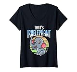 Photo Gallery donna that s irrelephant cute & funny baby elephant wordplay pun maglietta con collo a v Photo Gallery donna that s irrelephant cute & funny baby elephant wordplay pun maglietta con collo a v