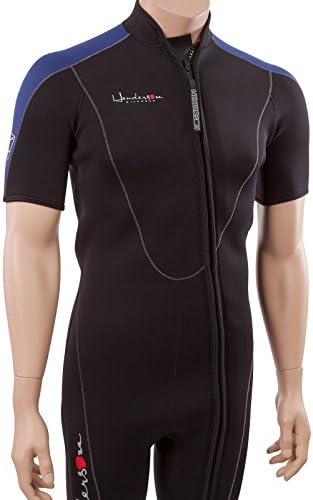 Henderson Thermoprene Mens Big & Tall 3mm Front Zip Shorty Wetsuit Mens 4XL Black/blue