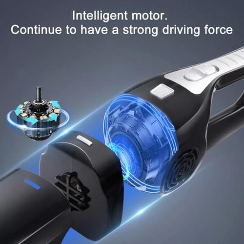 Image of Handheld Vacuums Cordless, 120W Handheld Vacuum Cleaner with Powerful Suction, Portable Rechargeable Car Vacuum Cleaner, Lightweight Wet Dry Vacuum for Office, Home, Car & Pet