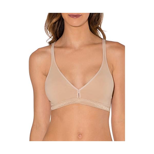 Fruit-of-the-Loom-Womens-Wirefree-Cotton-Bralette-2-Pack Fruit of the Loom Women's Wirefree Cotton Bralette, Black Hue/Sand, 34B