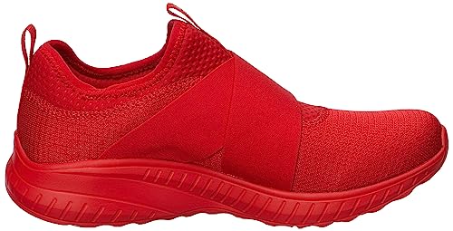 Skechers Skechers Womens BOBS Squad CHAOS-2SHINE 100% Vegan, Red, 8