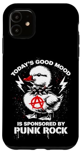 Today's Good Mood Old School Duck ���B���e�[�W�~���[�W�b�N �p���N���b�N �X�}�z�P�[�X iPhone 11 �p