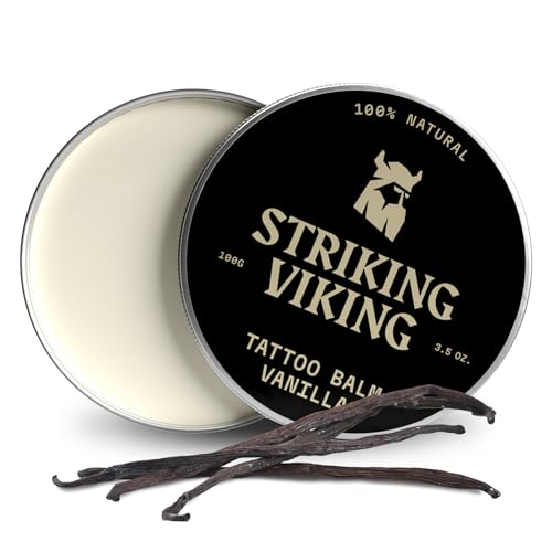 Striking Viking Tattoo Aftercare Balm (3.5oz, Vanilla Scent) - Tattoo
