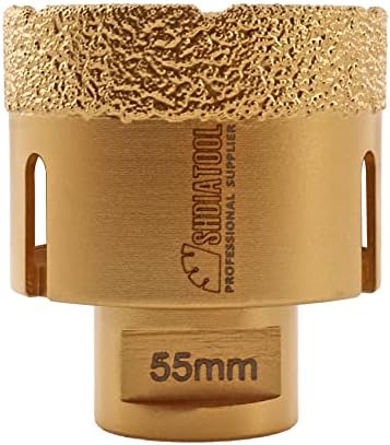 SHDIATOOL Diamond Core Drill Bit,Hole Saw Diameter 10mm M14 Thread Vacuum Brazed for Ceramic Porcelain Tile Granite Marble Masonry Brick2pcs