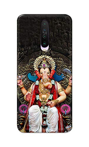 Image of PRINTFIDAA Lord Ganesh Bappa Moriya Printed Designer Hard Back Case Cover for Xiaomi Poco X2 / Redmi K30 -(TI) MVN1010