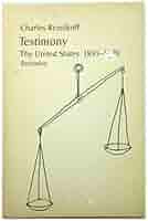 洋書 Charles Reznikoff Testimony Recitative Testimony: The United States, 1885-1915: Recitative by