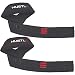 Hustle Athletics Lifting Straps - Best Wrist Straps for Weight Lifting - Comfortable Cotton Deadlift Straps with Extra Wide Neoprene - Secure Your Grip & Improve Your Workout Today - for Men & Women