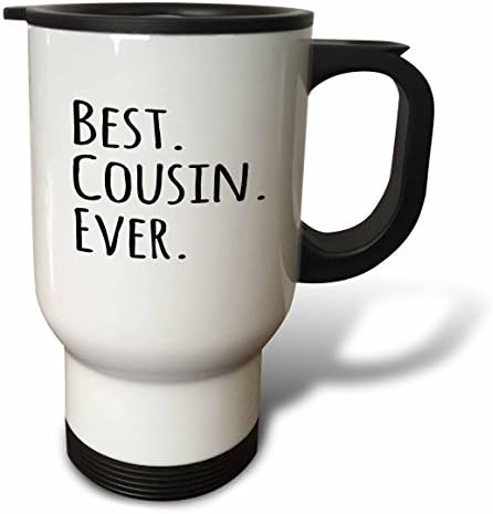 3dRose Best Daddy Ever-Gifts for Fathers-Dads-Good for Fathers Day-Black Text Travel Mug, 14-Ounce