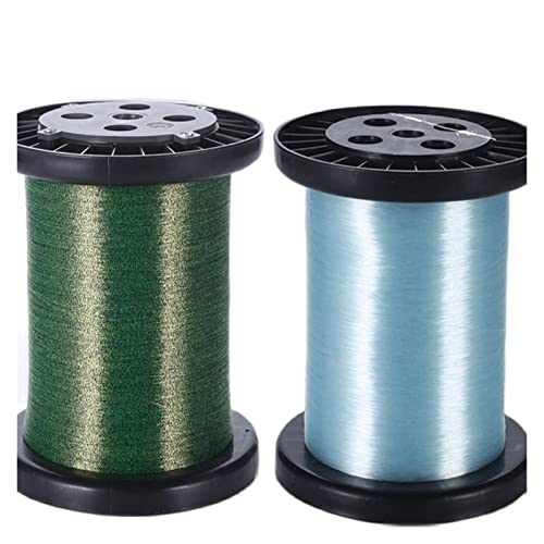 ZWF Store 1000 m onzichtbare karper vissen camouflage nylon rubberen draadlijn lijn super sterke spikkel zinken for vissen (Color : 1000M green, Line Number : 3.0-0.286mm) - Image 4