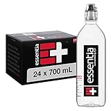 Essentia Bottled Water, 700 mL, Pack of 24 Bottles; 99.9% Pure, Infused with Electrolytes for a Smooth Taste, pH 9.5 or Higher; Ionized Alkaline Water
