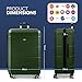 LUGG 28 Inch Jetset Suitcase Hard Shell Case 4 Wheel Travel bag Lightweight ABS Material with TSA Lock Approved for Travel with easyJet, British Airways, RyanAir, Virgin Atlantic, Emirates(75x49x29cm)