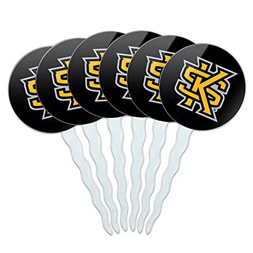 GRAPHICS & MORE Kennesaw State Owls Logo Cupcake Picks Toppers Decoration Set of 6