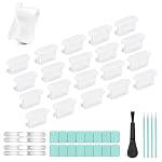 joremx – joremx 20 Pcs USB-C/Type-C Staubschutz Silikon (Transparent)