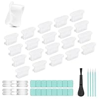 joremx – joremx 20 Pcs USB-C/Type-C Staubschutz Silikon (Transparent)