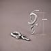 ERKUOO 2PCS Snake Cross Ear Hanger Weights for Stretched Gauges Tunnels Plugs Dangle Fashion Body Jewelry 4g(5mm)