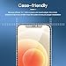 NEW'C 3 Pack Privacy for iPhone 12,iPhone 12 Pro Screen Protector (6.1"), Enhanced 28-Degree Privacy Angle, Ultra Durable 9H Hardness, Bubble-Free