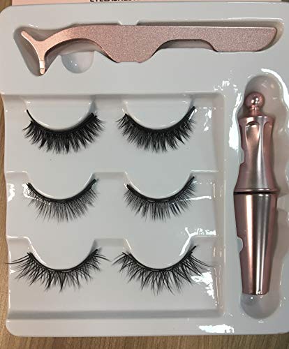 Kit Cílios Magnéticos + Delineador Magnético + Pinça Natural