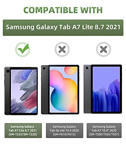 Image of MoKo Case Fits Samsung Galaxy Tab A7 Lite 8.7 inch 2021, Black
