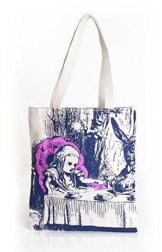 Out of Print Canvas Tote - Alice in Wonderland