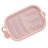 HOLIDYOYO 1 Set Wurstform Lebensmittelwürste Backen Wurstherstellungsform Handgemachte Wurst Schinken Hot Dog Form Hot Dog Herstellungsform DIY Hot Dog Form Rosa Kieselgel