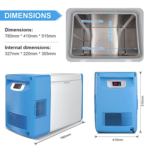 Hnzxib 20L -86° Degree Celsius Ultra-Low Temperature Freezer For Laboratory Samples Storage Lab Cryogenic Freezer -86℃ Samples Flash Freezer #TOP1