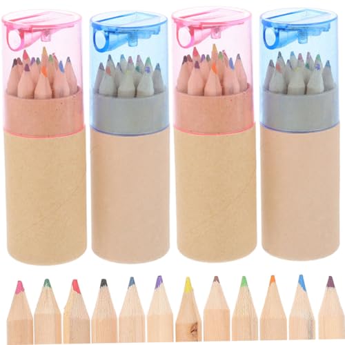 TOGEVAL 48個 色携帯用 向け多機能彩色鉛筆 高発色で色移りしにくい丈夫な芯 学校や家の絵画や塗り絵に お子様の創造力を広げる実用的な画