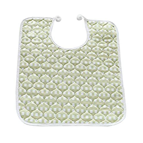KiBcsLic Washable Reusable Adults Apron for Eating with Adjustable Strap Large Clothing Protectors Water Absorption for, Green