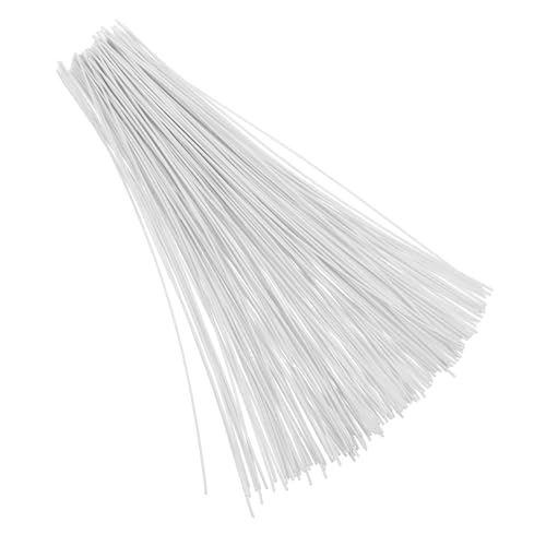 CHILDWEET 1000pcs Alambre de Hierro Galvanizado para Cables Eléctricos Proyectos del Hogar y Jardín Alambre resistente a la oxidación para soporte y organización de plantas miniatura 1