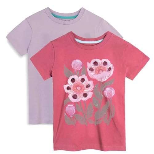 Image of Mightly Boys and Girls' Crewneck Short Sleeve T Shirts | 100% Organic Cotton, Colorful, Soft & Basic Crewneck Tee for Kids