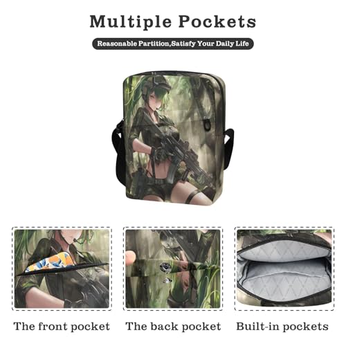 messenger bag shoulder bag men Cross Body Purses Adjustable Strap for Outdoor Daily Outdoor Daily- Army Camouflage2